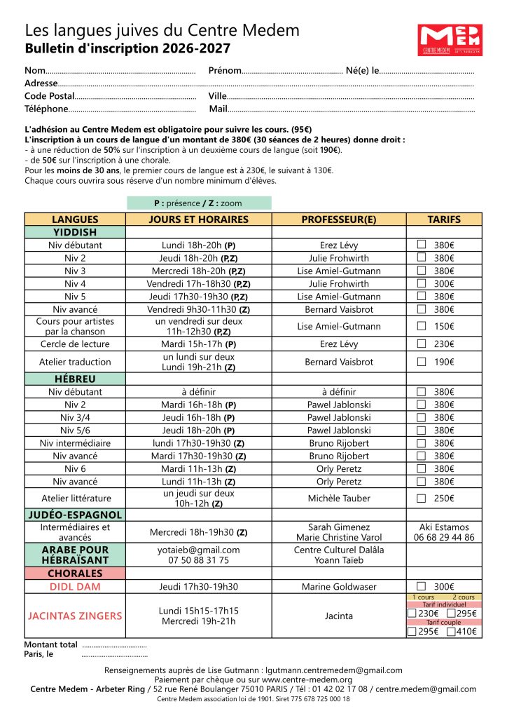 bulletin des langues